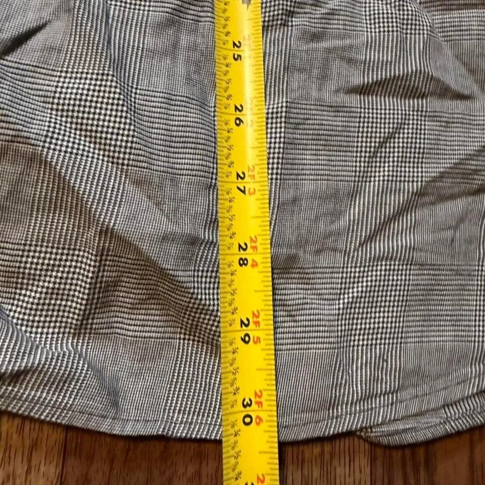 Polo Ralph‎ Lauren Black White Plaid Meel Button Polo Long Sleeve Dress Shirt XL